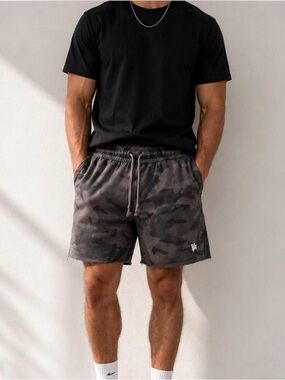 YoungLA Grey Camo Raw Hem Athletic Shorts – Urban Tactical
